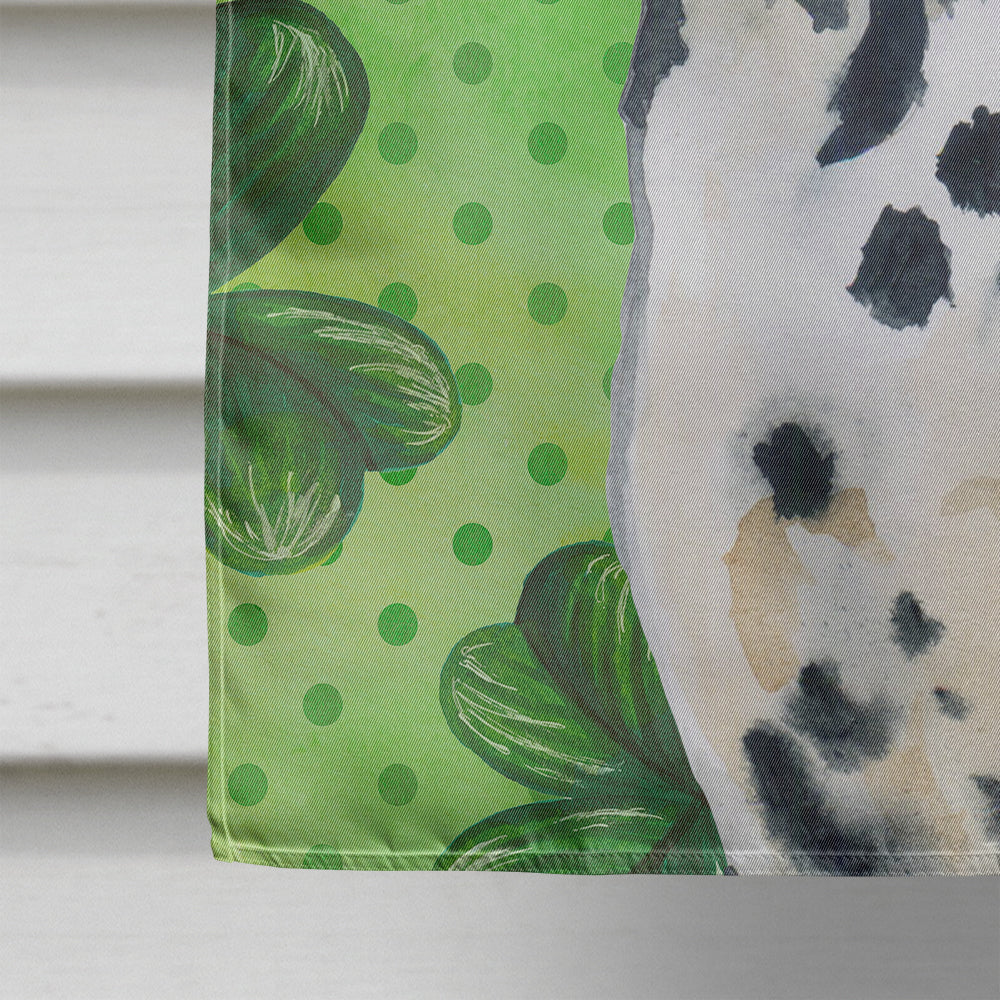 Dalmatian St Patrick's Flag Canvas House Size BB9827CHF