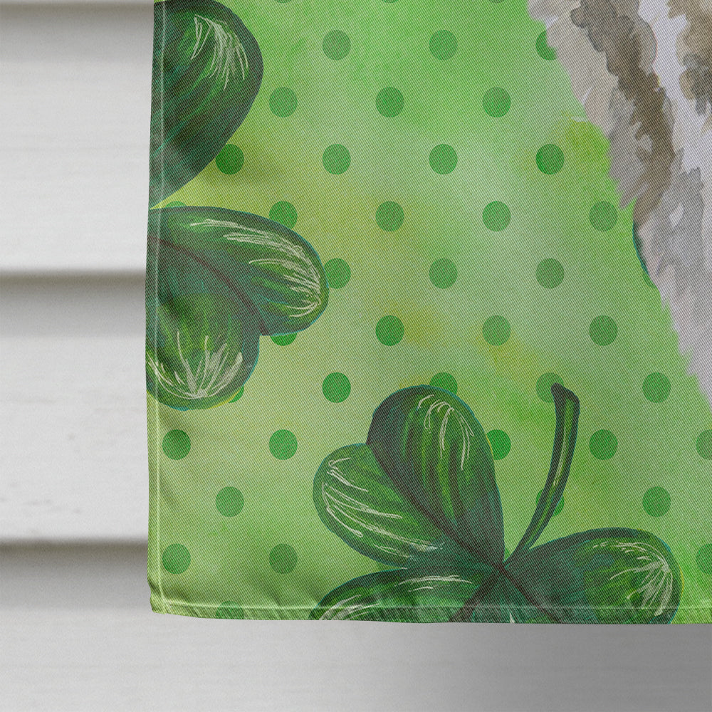 American Akita St Patrick's Flag Canvas House Size BB9843CHF