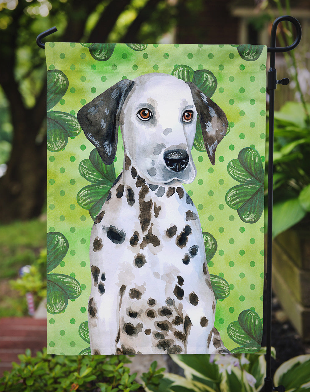 Dalmatian Puppy St Patrick's Garden Flag - Outdoor Decorative Yard Flag BB9882GF