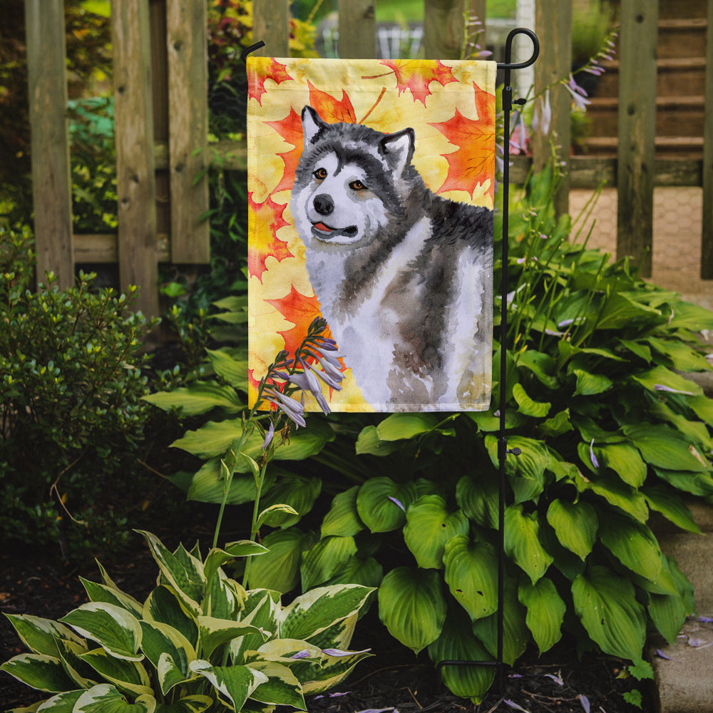 Alaskan Malamute Fall Garden Flag - Outdoor Decorative Yard Flag BB9899GF
