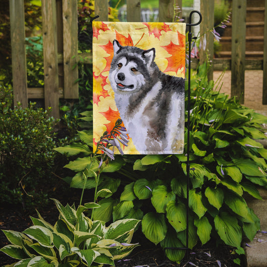 Alaskan Malamute Fall Garden Flag - Outdoor Decorative Yard Flag BB9899GF