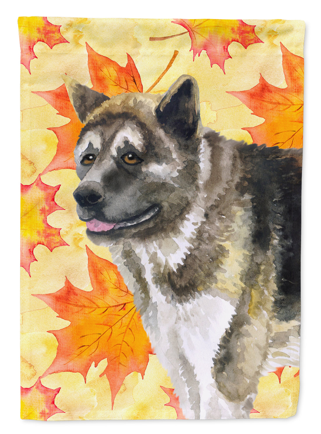 American Akita Fall Flag Canvas House Size BB9930CHF