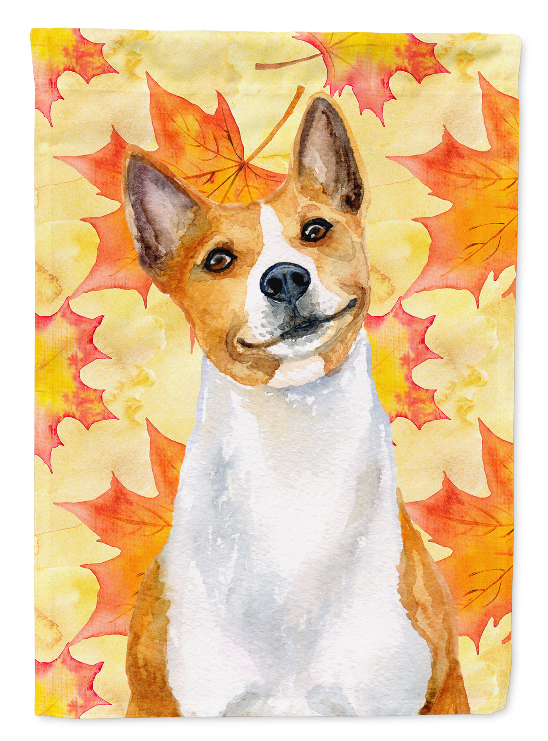 Basenji Fall Garden Flag - Outdoor Decorative Yard Flag BB9953GF