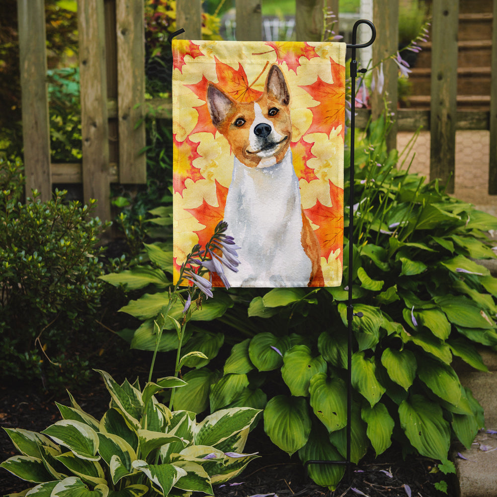 Basenji Fall Garden Flag - Outdoor Decorative Yard Flag BB9953GF