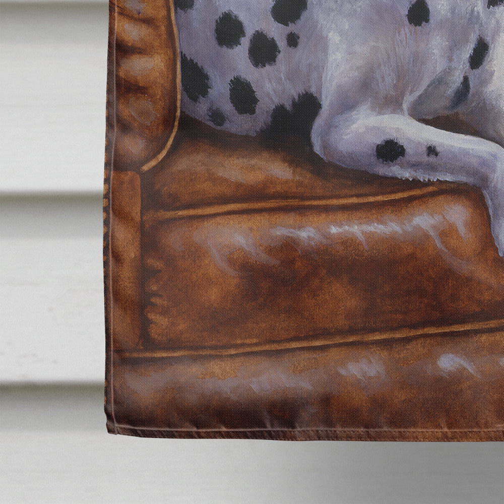Dalmatian with Cat Flag Canvas House Size BDBA0265CHF