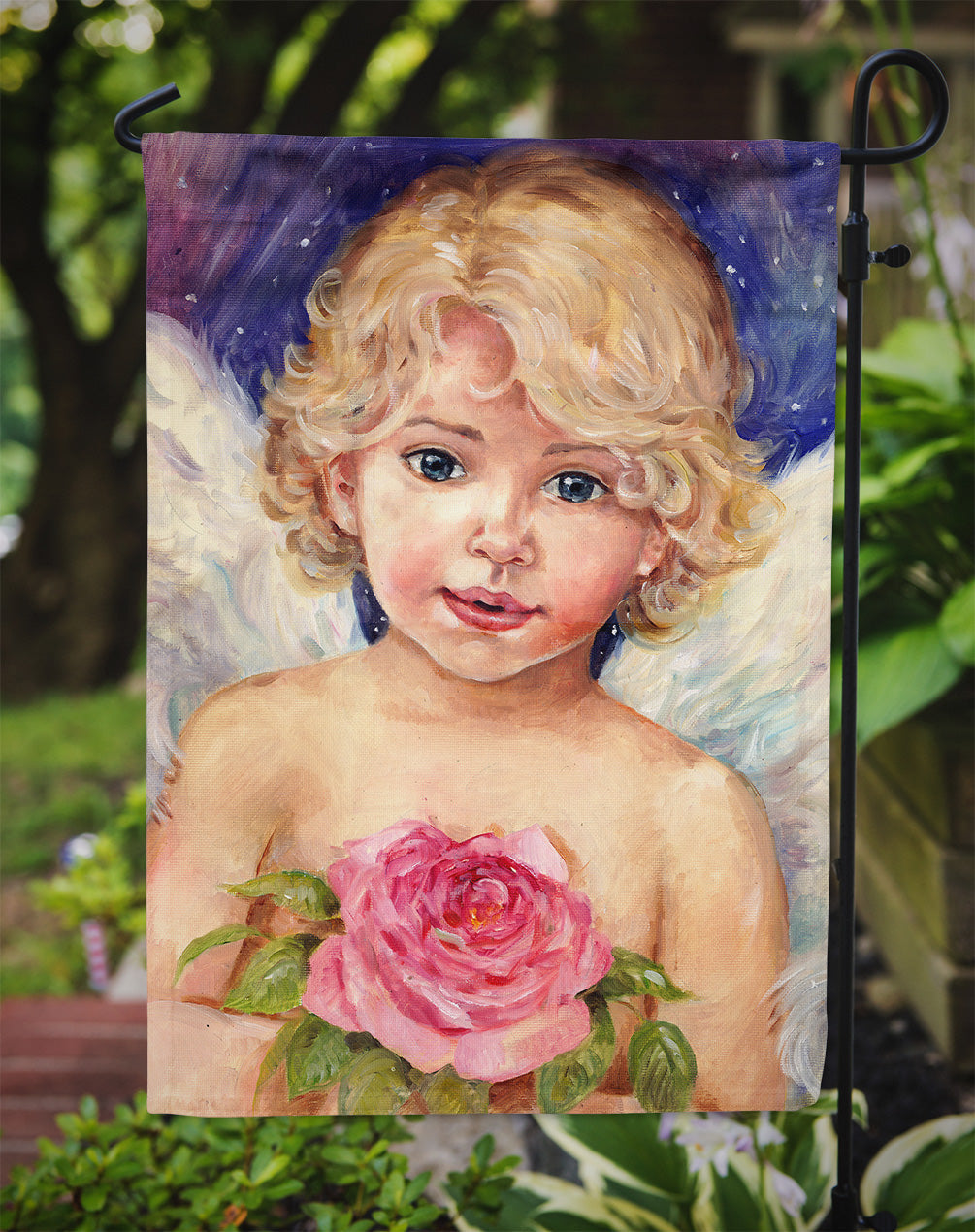 Little Angel by Debbie Cook Garden Flag – Decorative Outdoor Yard Flag CDCO0249GF