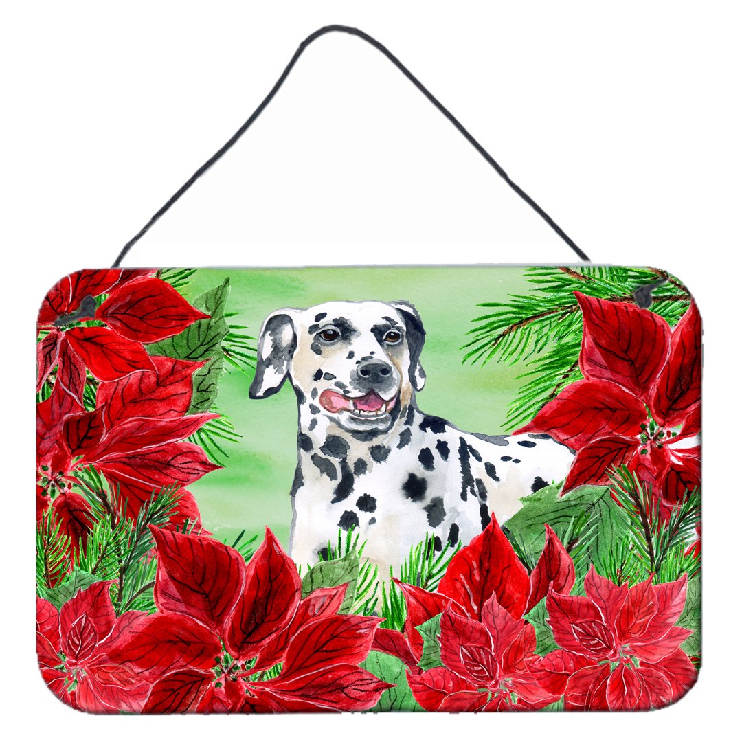 Dalmatian Poinsettas Wall or Door Hanging Prints CK1301DS812
