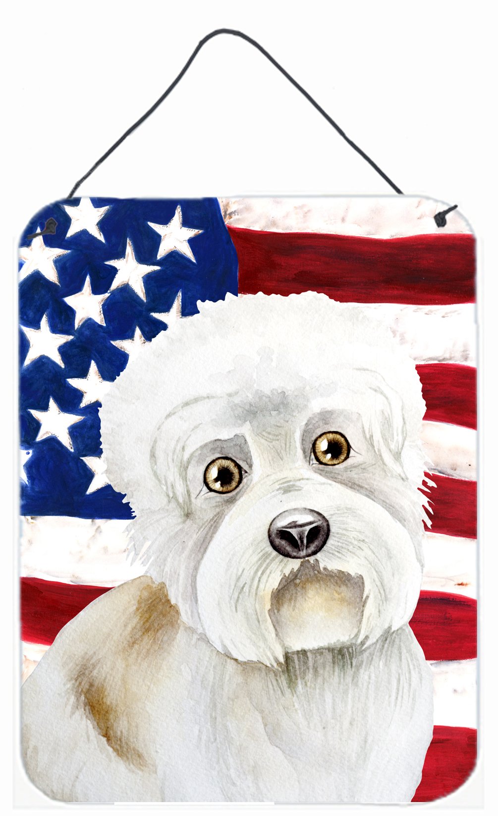 Dandie Dinmont Patriotic Wall or Door Hanging Prints CK1386DS1216