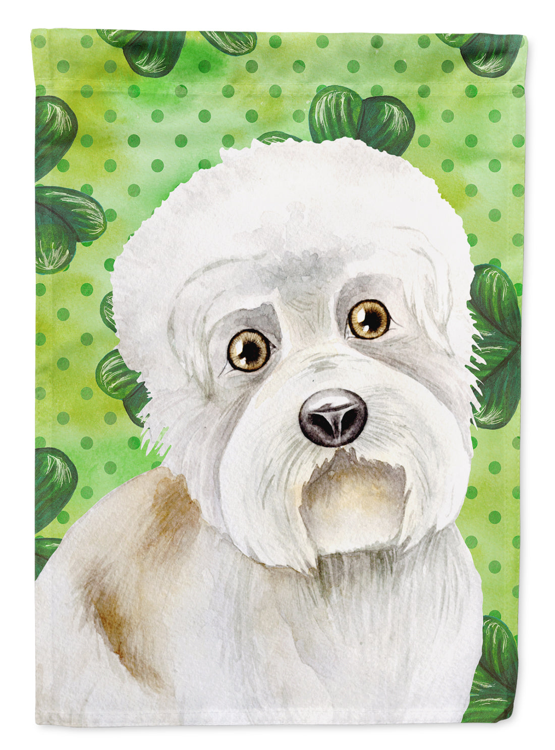 Dandie Dinmont Shamrocks Garden Flag - Outdoor Decorative Yard Flag CK1400GF