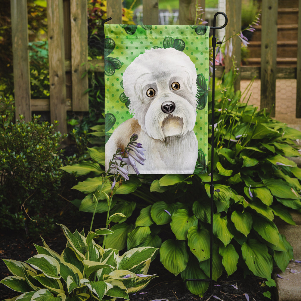Dandie Dinmont Shamrocks Garden Flag - Outdoor Decorative Yard Flag CK1400GF