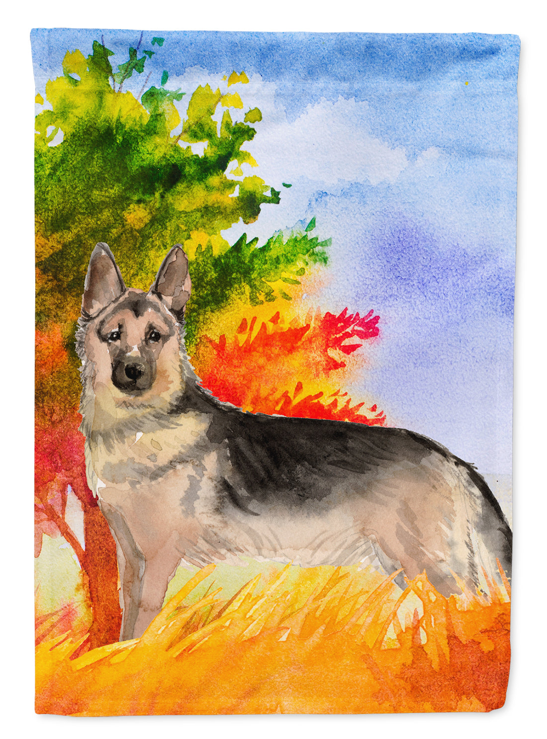 Fall German Shepherd Garden Flag - Outdoor Decorative Yard Flag CK1942GF