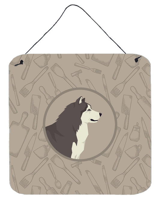 Alaskan Malamute In the Kitchen Wall or Door Hanging Prints CK2160DS66