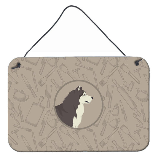 Alaskan Malamute In the Kitchen Wall or Door Hanging Prints CK2160DS812