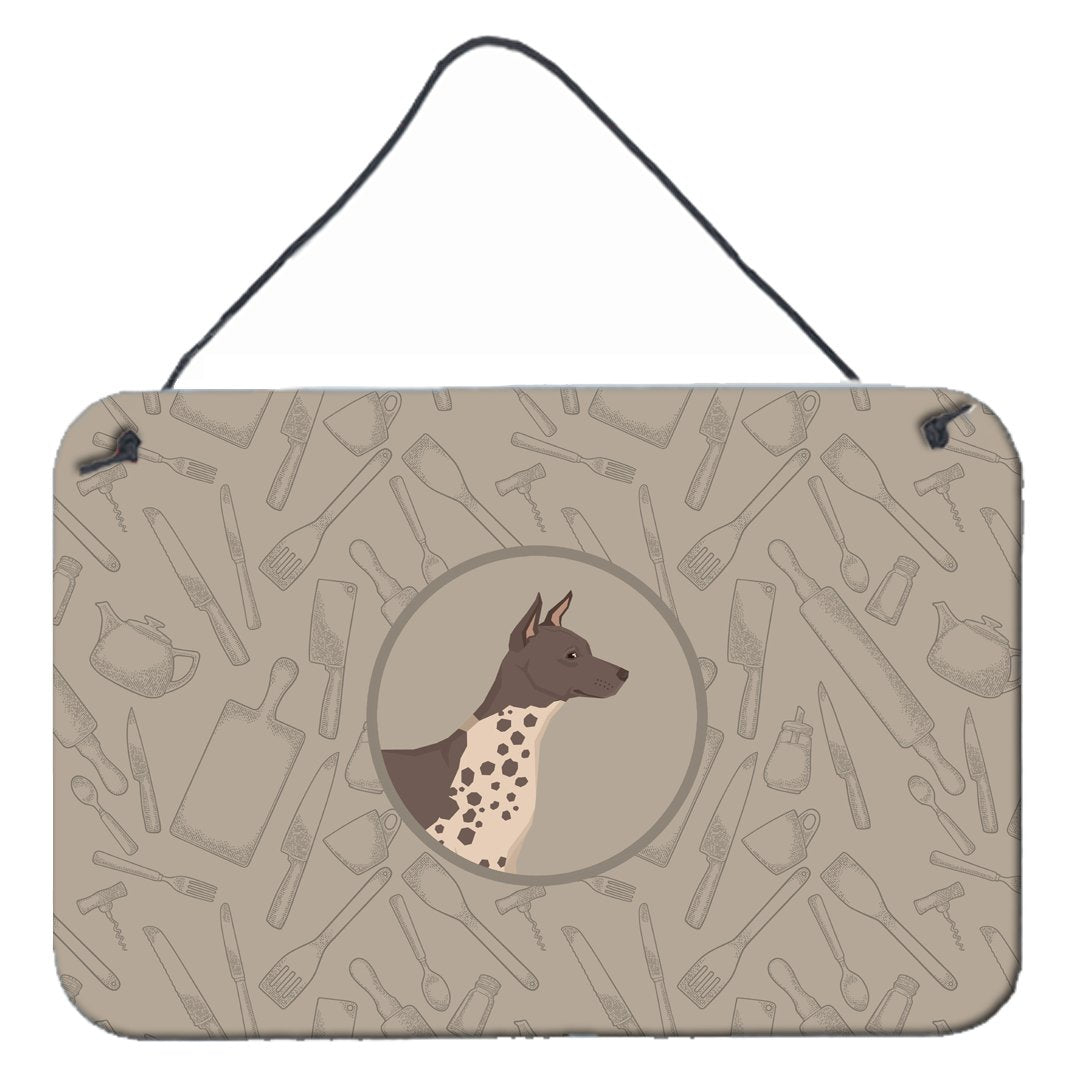 American Hairless Terrier In the Kitchen Wall or Door Hanging Prints CK2161DS812