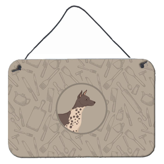 American Hairless Terrier In the Kitchen Wall or Door Hanging Prints CK2161DS812