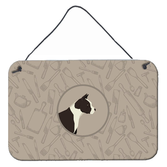 American Staffordshire Terrier In the Kitchen Wall or Door Hanging Prints CK2162DS812