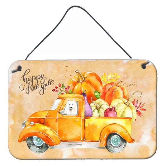 Fall Harvest Japanese Spitz Wall or Door Hanging Prints CK2622DS812