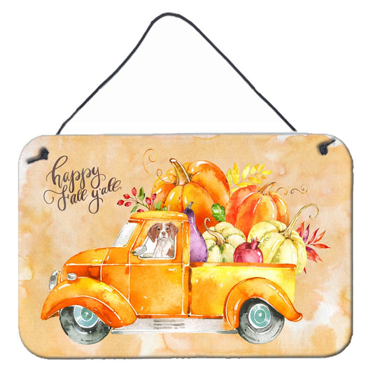 Fall Harvest Brittany Spaniel Wall or Door Hanging Prints CK2648DS812