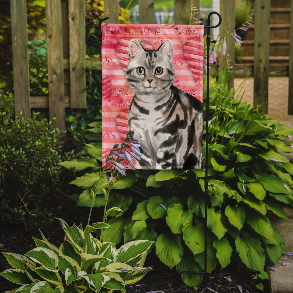 American Shorthair Cat Love Garden Flag - Outdoor Decorative Yard Flag CK3044GF