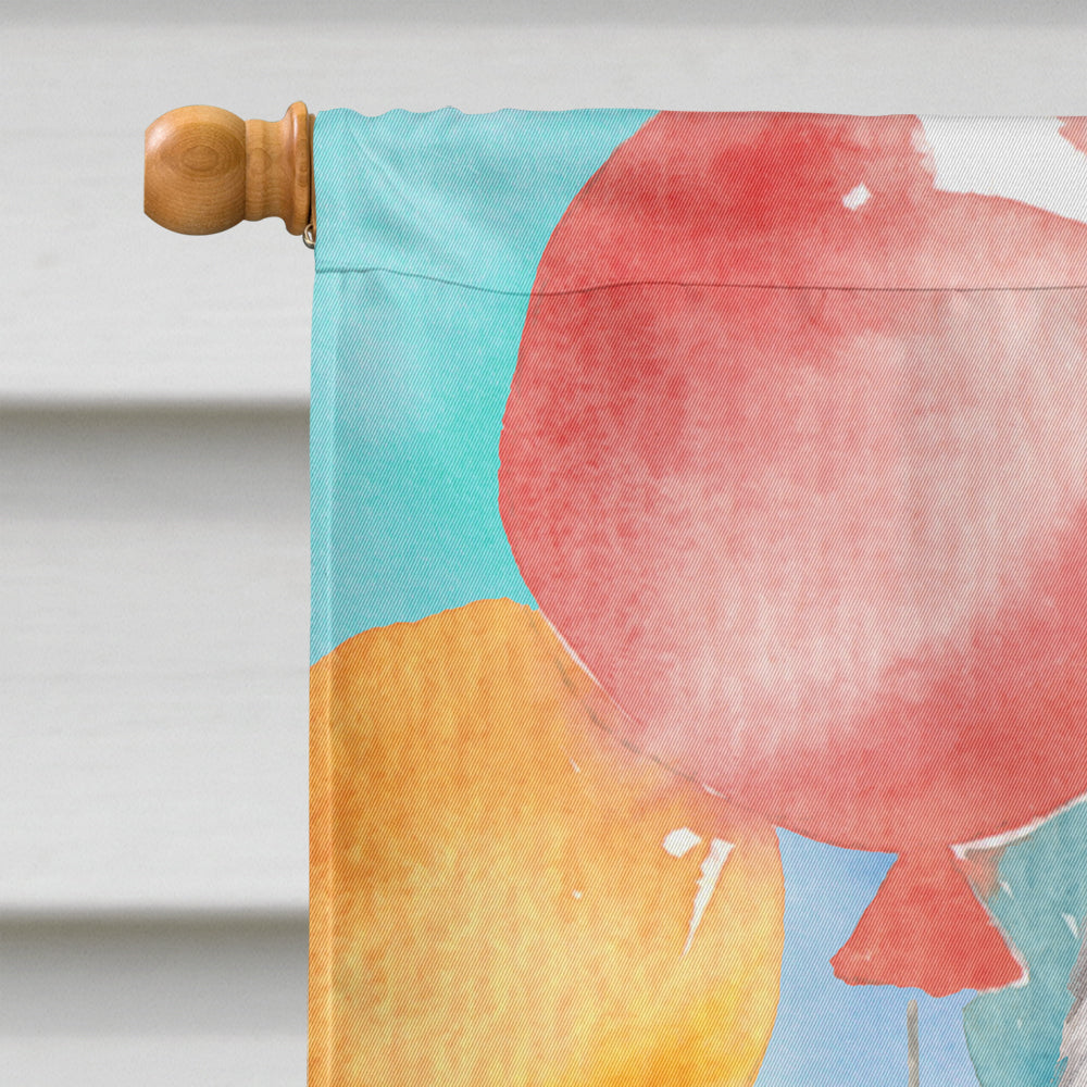 Happy Birthday Westie Flag Canvas House Size CK3228CHF