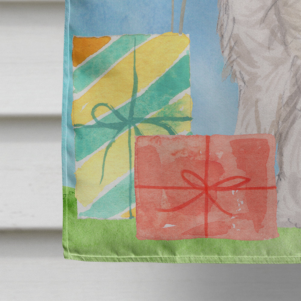 Happy Birthday Westie Flag Canvas House Size CK3228CHF