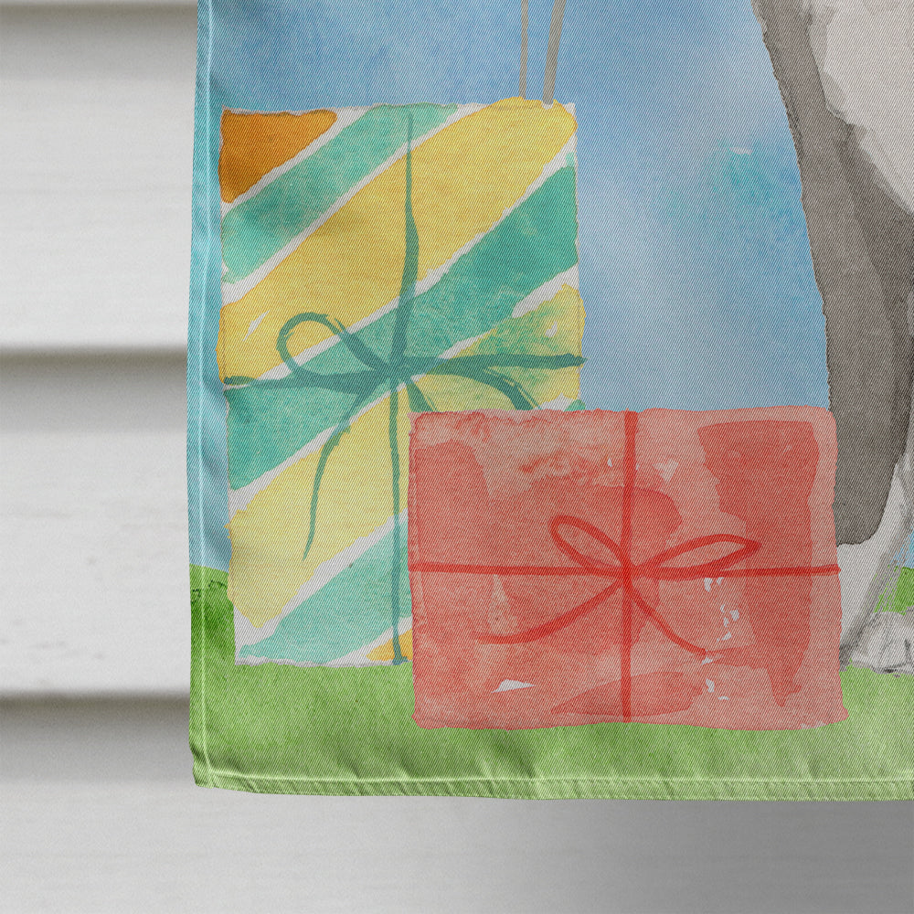 Happy Birthday Staffordshire Bull Terrier Flag Canvas House Size CK3229CHF