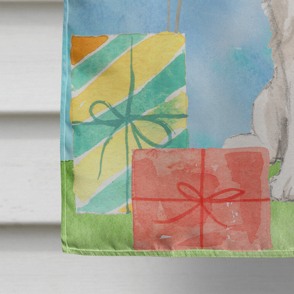 Happy Birthday Tricolor Cavalier Spaniel Flag Canvas House Size CK3236CHF