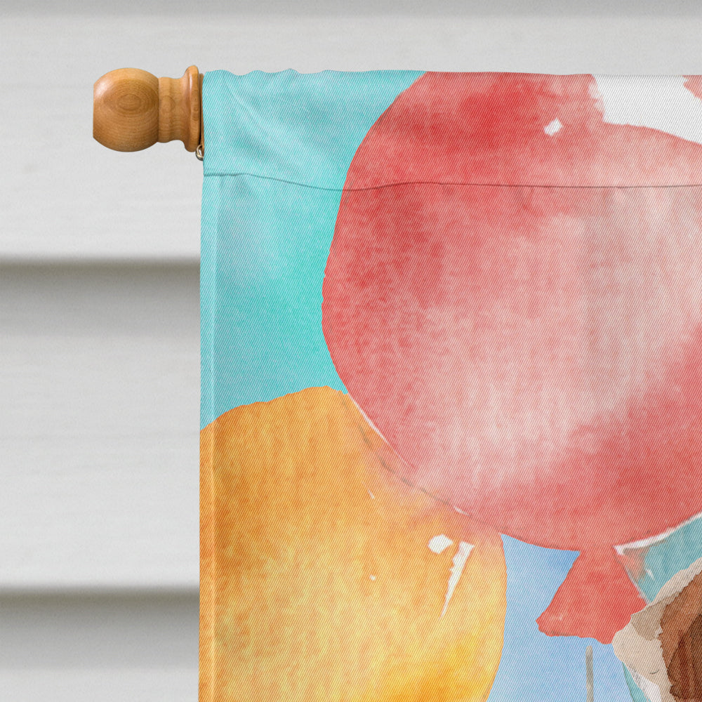 Happy Birthday Jack Russell Terrier Flag Canvas House Size CK3237CHF