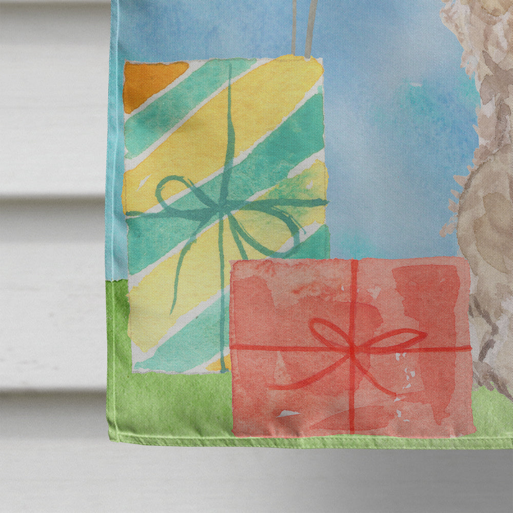 Happy Birthday Champagne Cockapoo Flag Canvas House Size CK3244CHF