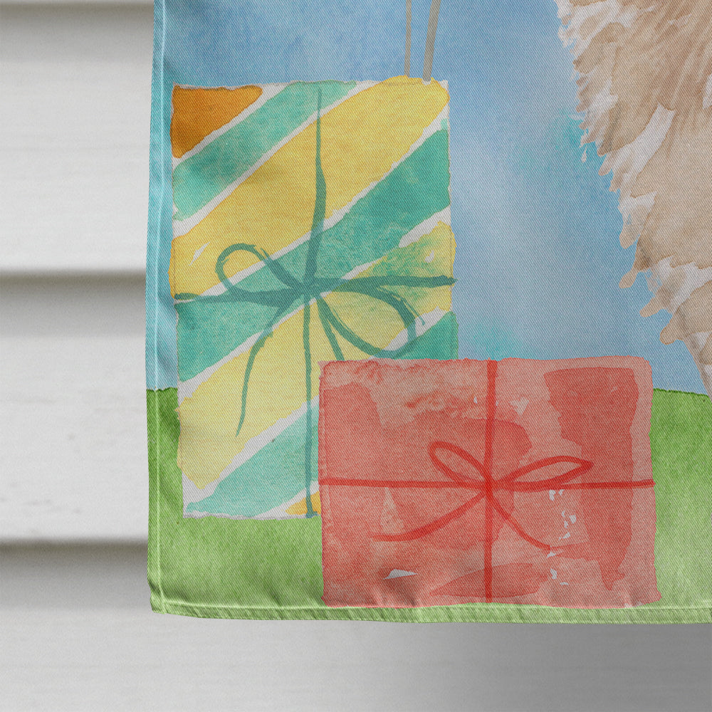 Happy Birthday Pomeranian Flag Canvas House Size CK3259CHF