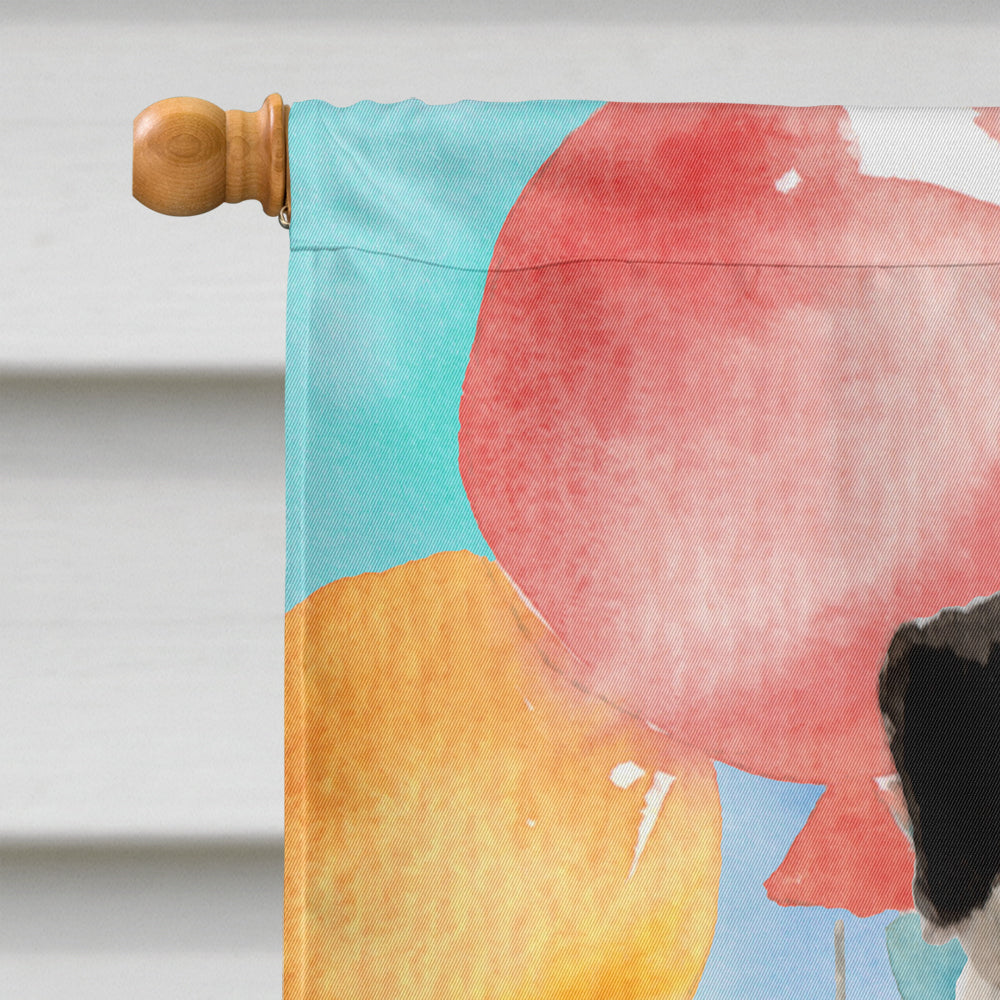 Happy Birthday Pug Flag Canvas House Size CK3260CHF