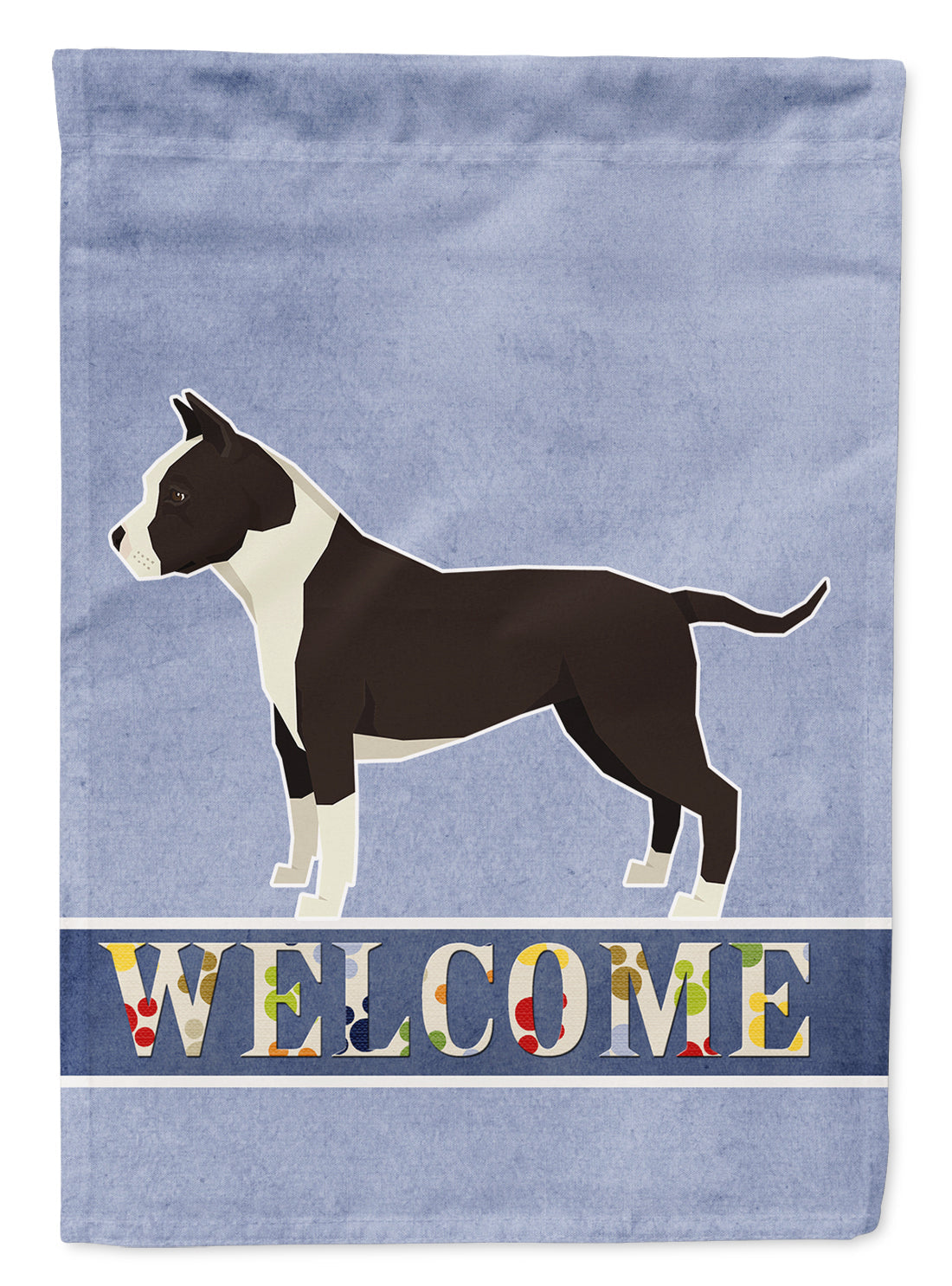 American Staffordshire Terrier Welcome Garden Flag - Outdoor Decorative Yard Flag CK3574GF