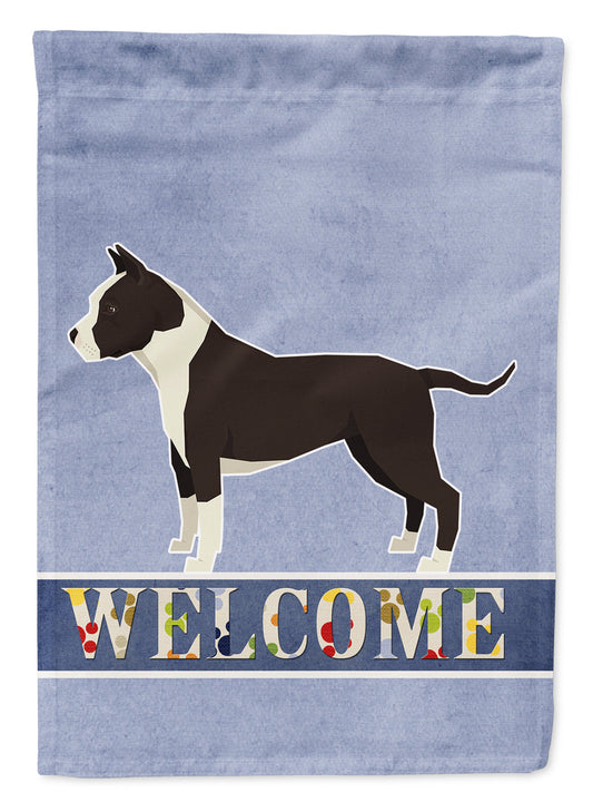 American Staffordshire Terrier Welcome Garden Flag - Outdoor Decorative Yard Flag CK3574GF