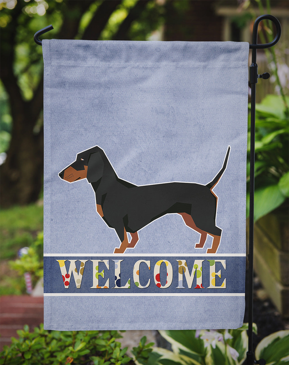 Dachshund Welcome Garden Flag - Outdoor Decorative Yard Flag CK3592GF