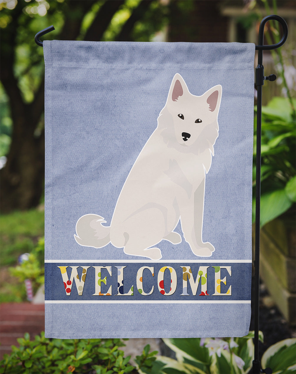 Danish Spitz Welcome Garden Flag - Outdoor Decorative Yard Flag CK3690GF