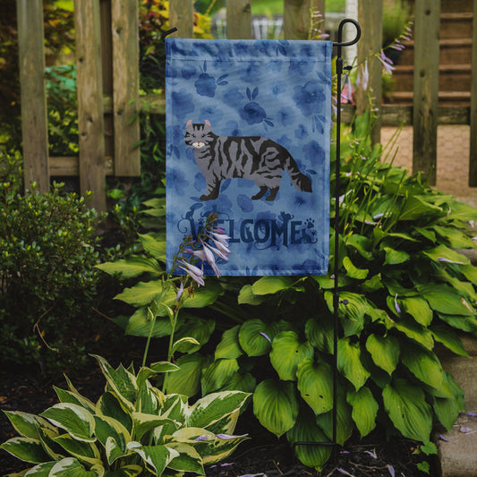 American Curl #1 Cat Welcome Garden Flag - Outdoor Decorative Yard Flag CK4818GF
