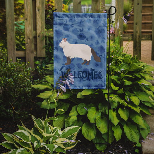 American Curl #2 Cat Welcome Garden Flag - Outdoor Decorative Yard Flag CK4819GF