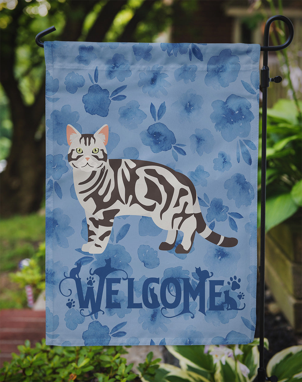American Shorthair #1 Cat Welcome Garden Flag - Outdoor Decorative Yard Flag CK4820GF