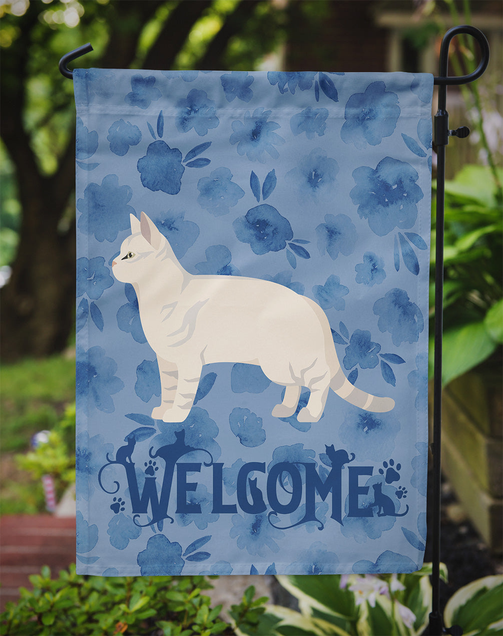 American Shorthair #2 Cat Welcome Garden Flag - Outdoor Decorative Yard Flag CK4821GF