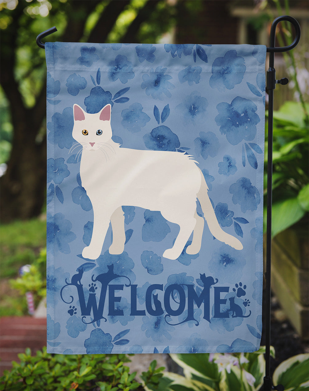 Aphrodite Giant #1 Cat Welcome Garden Flag - Outdoor Decorative Yard Flag CK4824GF