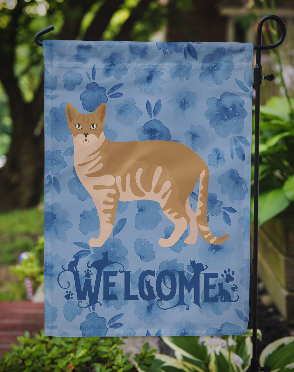 Australian Mist #1 Cat Welcome Garden Flag - Outdoor Decorative Yard Flag CK4828GF