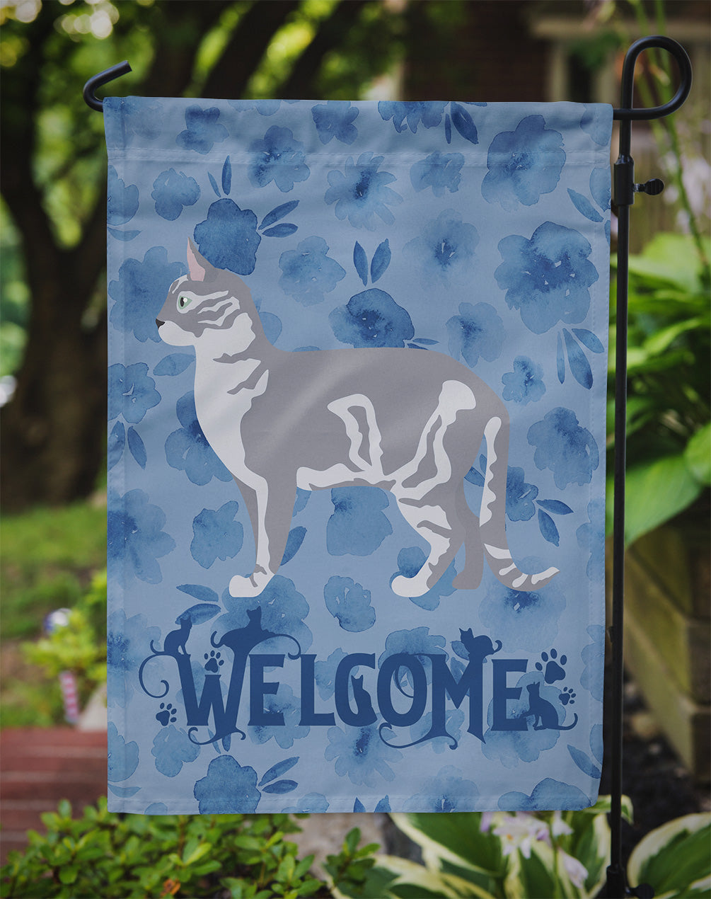 Australian Mist #2 Cat Welcome Garden Flag - Outdoor Decorative Yard Flag CK4829GF