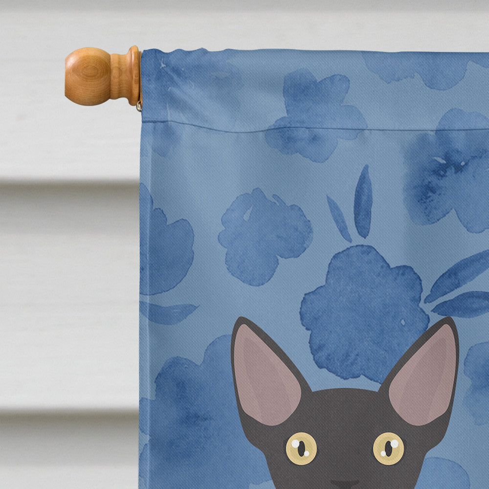 Devon Rex Cat Welcome Flag Canvas House Size CK4867CHF
