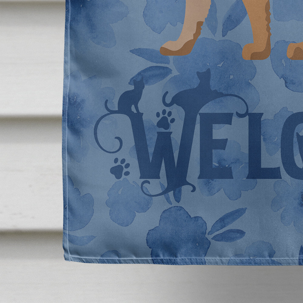 Devon Rex #3 Cat Welcome Flag Canvas House Size CK4869CHF