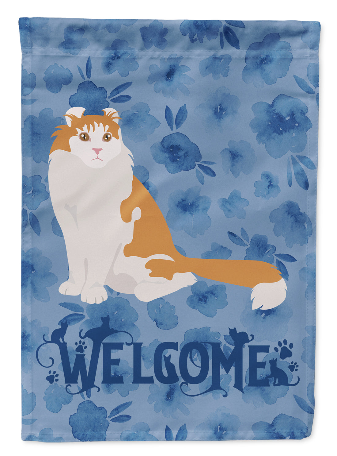 American Curl Cat Welcome Garden Flag - Outdoor Decorative Yard Flag CK5007GF