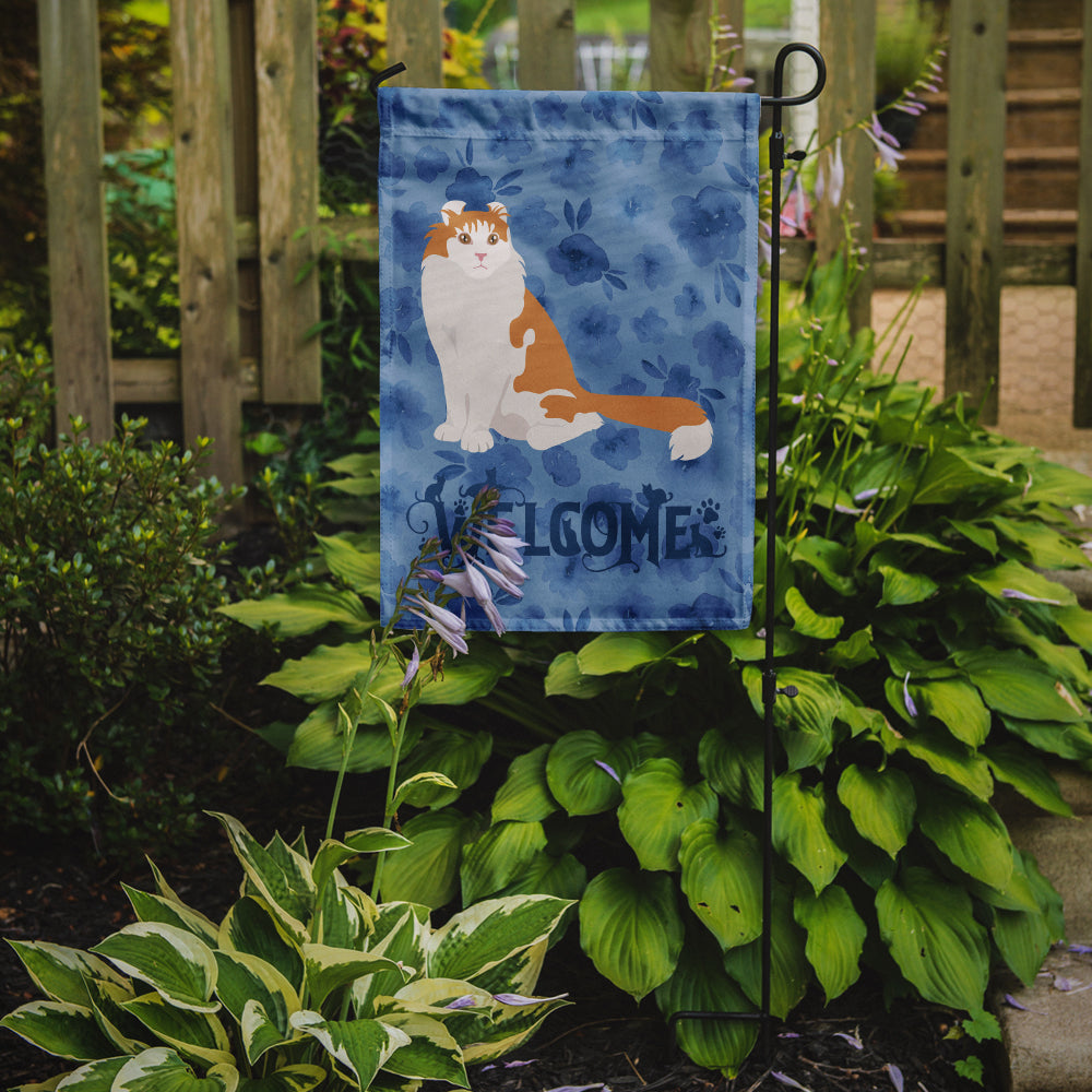 American Curl Cat Welcome Garden Flag - Outdoor Decorative Yard Flag CK5007GF