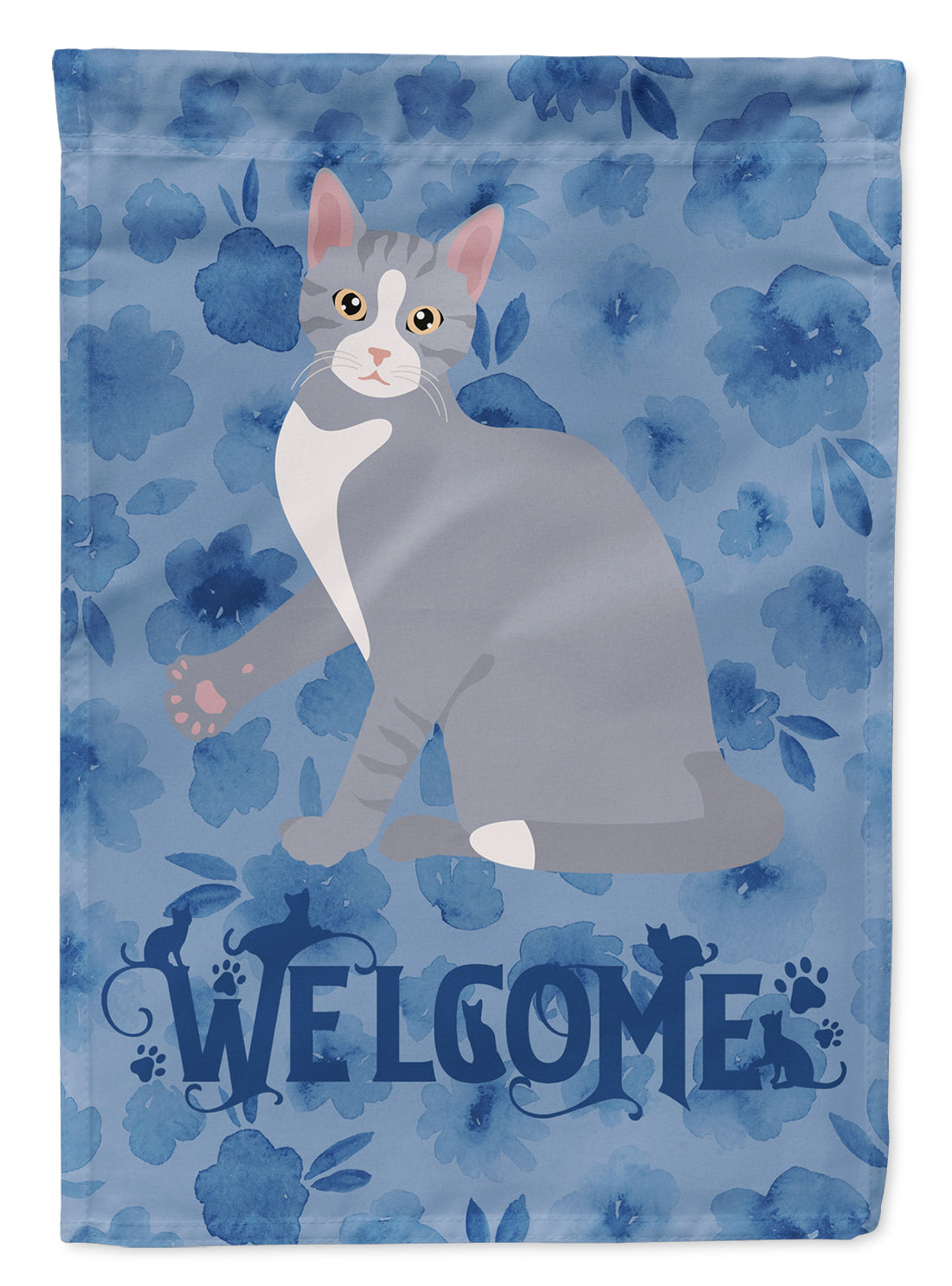 American Polydactyl #2 Cat Welcome Garden Flag - Outdoor Decorative Yard Flag CK5009GF