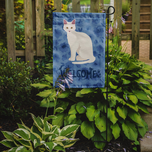 Aphrodite Giant Cat Welcome Garden Flag - Outdoor Decorative Yard Flag CK5010GF