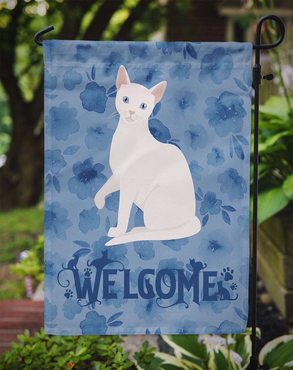 Arabian Mau Cat Welcome Garden Flag - Outdoor Decorative Yard Flag CK5011GF