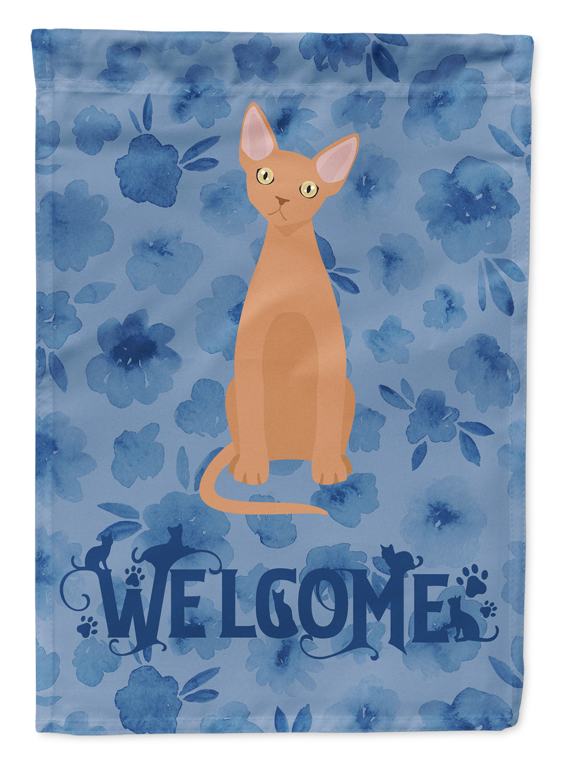 Devon Rex #1 Cat Welcome Garden Flag - Outdoor Decorative Yard Flag CK5028GF